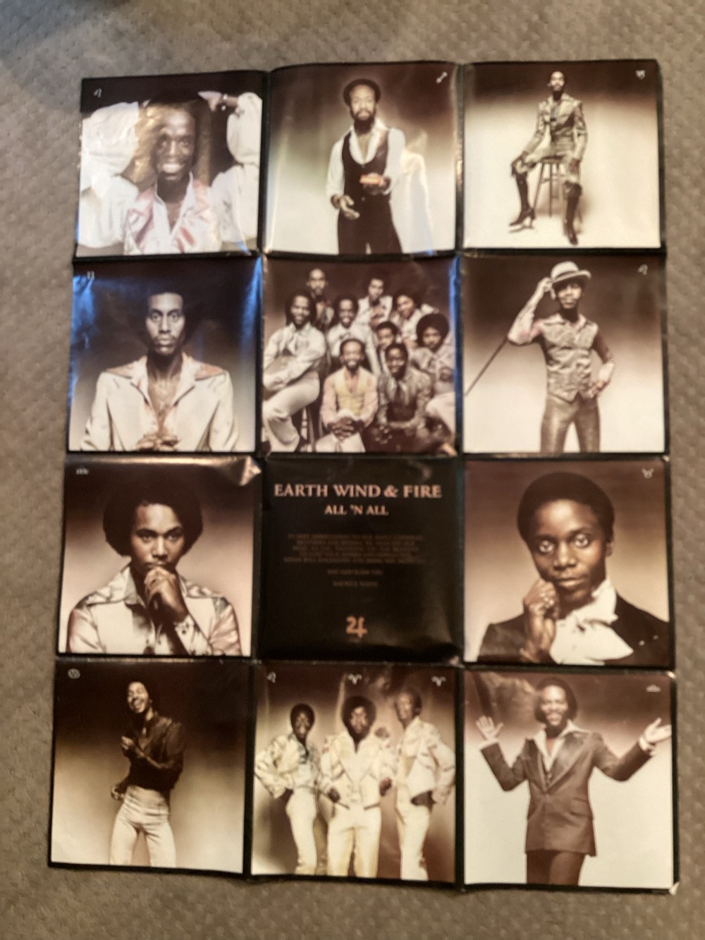 ALL ‘N ALL poster insert from 1977 Earth Wind & Fire album, Vintage